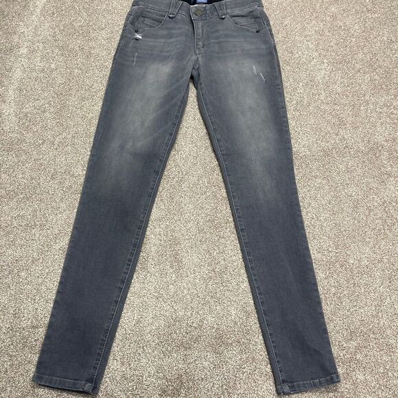 Democracy womens Ab Solution skinny jeans sz 4 gray jeans stretch denim - Picture 3 of 12